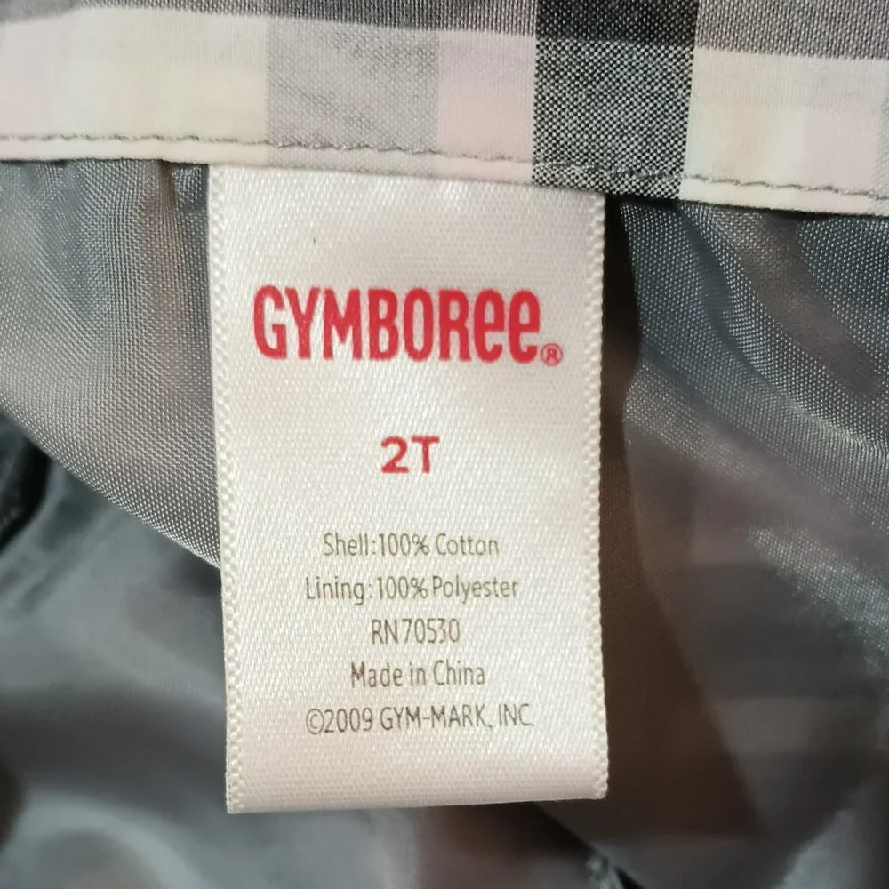 Gymboree Gray & Pink Plaid Dress 2T Fit & Flare Gray Tulle Crinoline Pleated Top